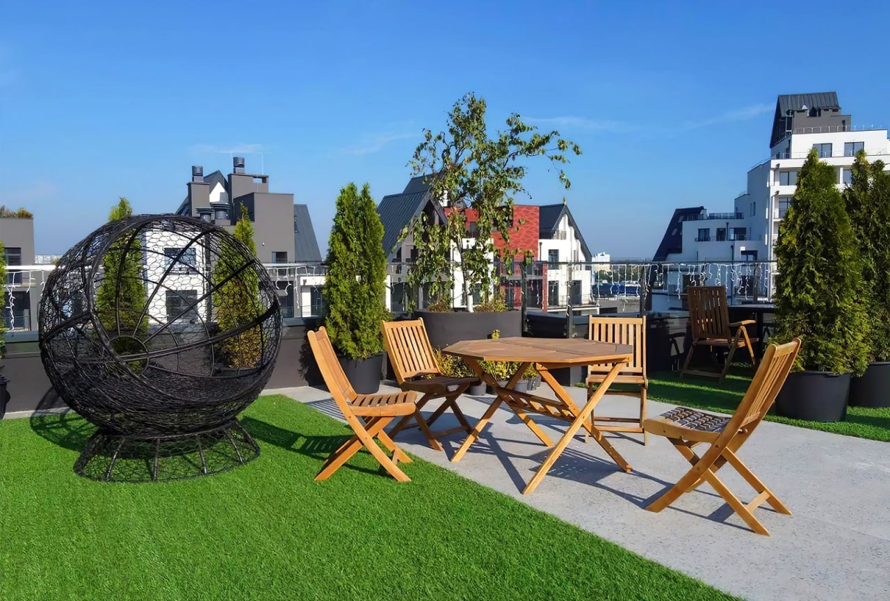 Эксплуатируемая кровля жилого дома - использование